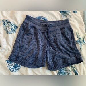 Athleta Heathered Navy Athletic Shorts size Small